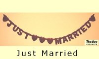 Buchstabengirlande Just Married