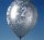 Zahlenluftballons 25 Silber, verschiedene Mengen
