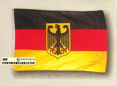 Deutschland Fahne mit Bundesadler