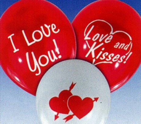 Luftballone &quot;I Love You&quot;