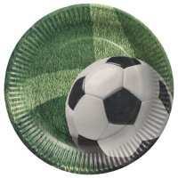 Biobased &amp; nachhaltiger Fu&szlig;ball Pappteller