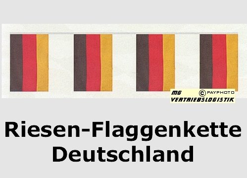 Deutschland Fahnenkette 10m