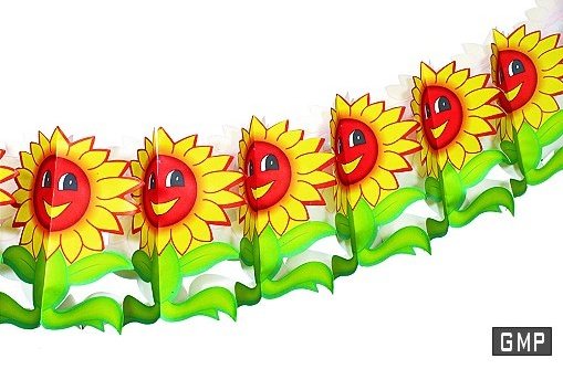Girlande Sonnenblume 3m