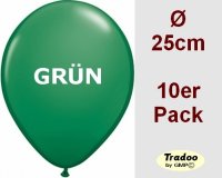 Gr&uuml;ne Luftballons, verschiedene Anzahl &amp; Gr&ouml;&szlig;e