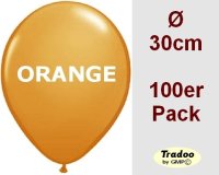 Orangene Luftballons